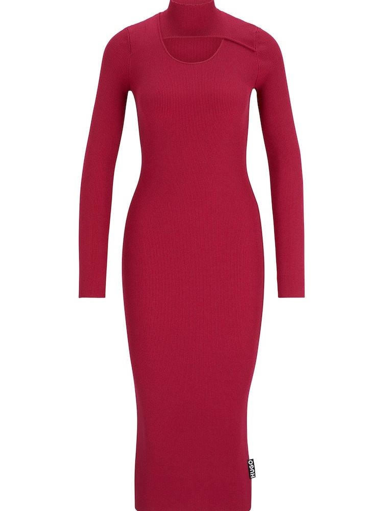 HUGO Pink Soritexa Knitted Dress - Image 5 of 5 HUGO Pink Soritexa Knitted Dress - Image 5 of 5