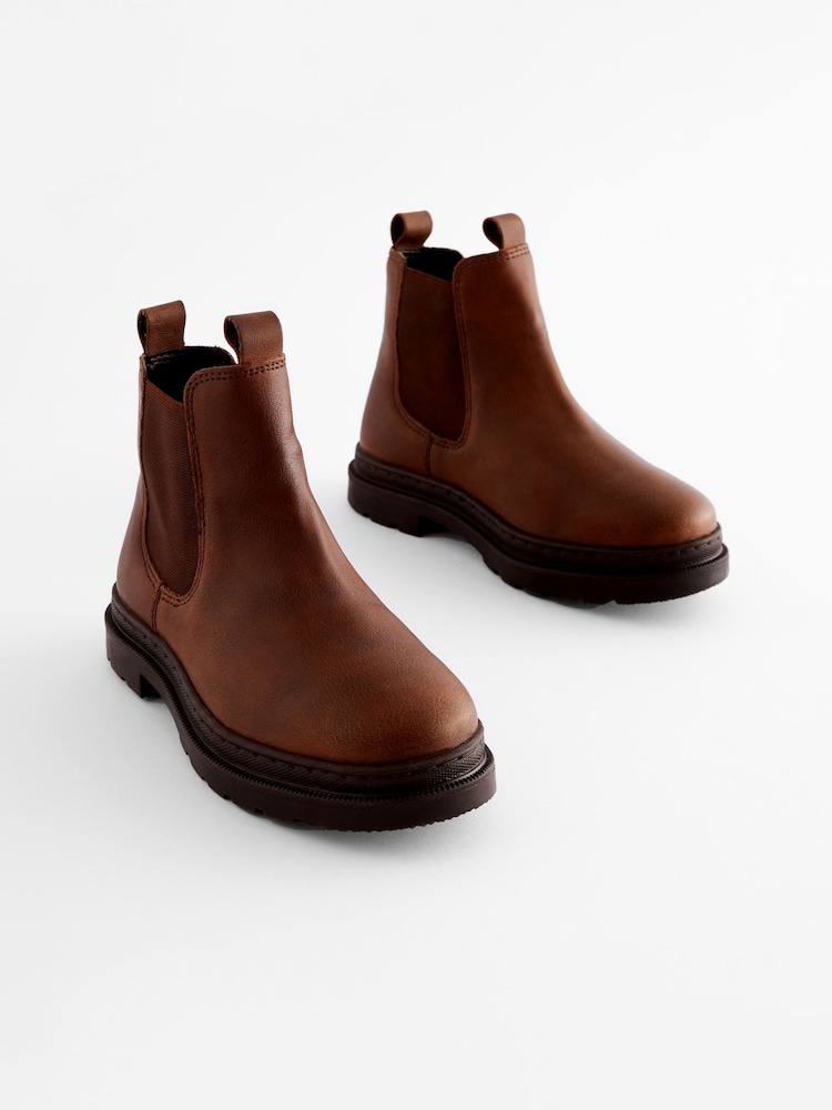 Chocolate Brown Chelsea Boots - Image 1 of 5