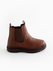 Chocolate Brown Chelsea Boots - Image 2 of 5