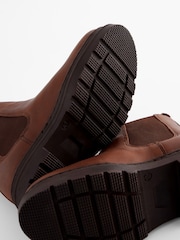 Chocolate Brown Chelsea Boots - Image 4 of 5
