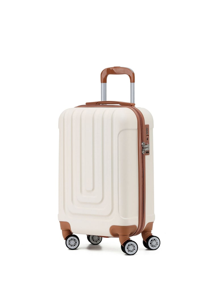 Flight Knight 55x35x20cm 8 Wheel ABS Hard Case Cabin Carry On Hand Luggage - Image 1 of 7