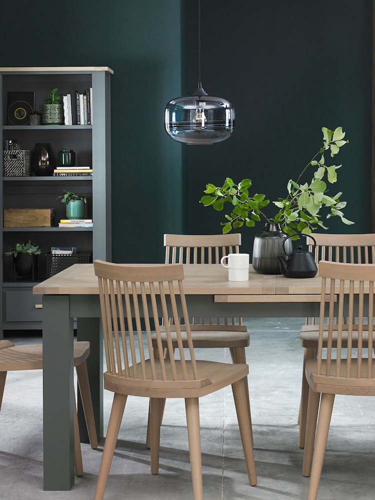 Bentley Designs Grey Oakham 4 To 6 Seater Extending Dining Table - Image 1 of 4