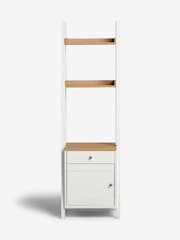 Chalk White Malvern Paint Effect Ladder Bedside Table - Image 2 of 6