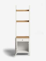 Chalk White Malvern Paint Effect Ladder Bedside Table - Image 3 of 6