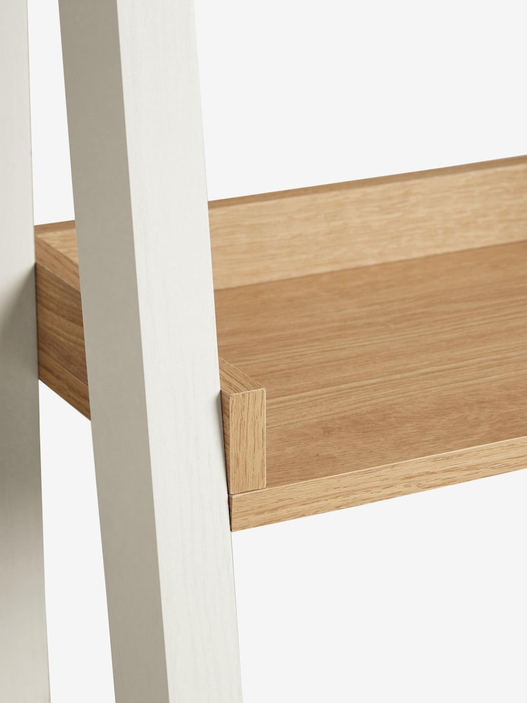 Chalk White Malvern Paint Effect Ladder Bedside Table - Image 6 of 6