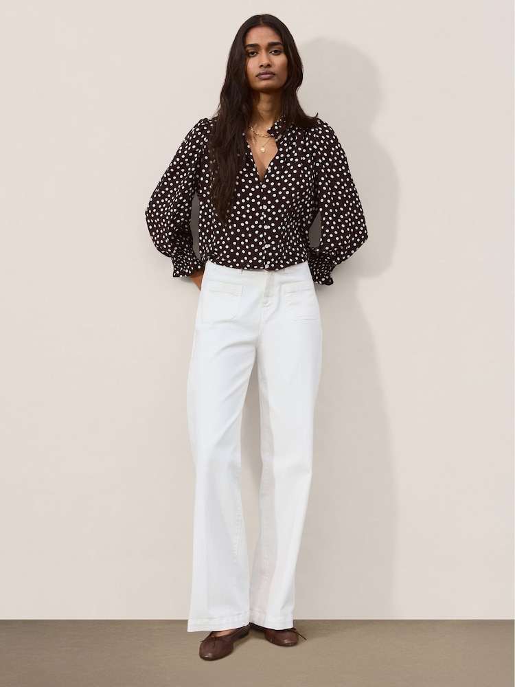 Baukjen Brown Cela Printed Blouse - Image 2 of 3 Baukjen Brown Cela Printed Blouse - Image 2 of 3
