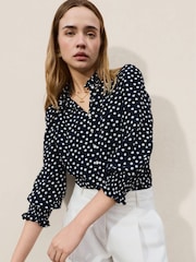 Baukjen Blue Cela Printed Blouse - Image 2 of 5