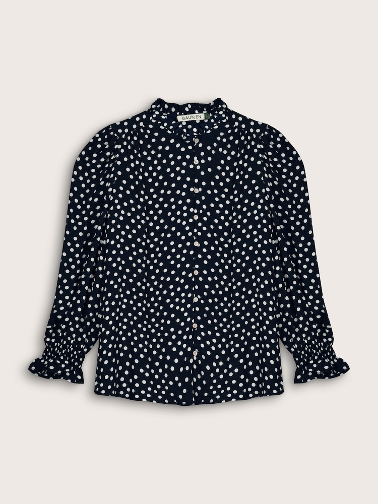 Baukjen Blue Cela Printed Blouse - Image 5 of 5 Baukjen Blue Cela Printed Blouse - Image 5 of 5