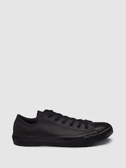 Converse Black Chuck Taylor All Stars Leather Ox Trainers - Image 1 of 4