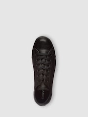 Converse Black Chuck Taylor All Stars Leather Ox Trainers - Image 3 of 4