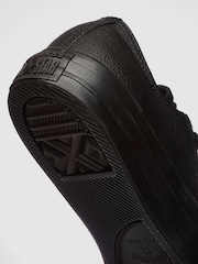 Converse Black Chuck Taylor All Stars Leather Ox Trainers - Image 4 of 4