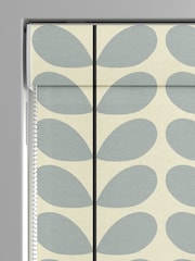 Orla Kiely Blue 100% Cotton Two Colour Stem Made To Measure Roman Blind - Image 3 of 6