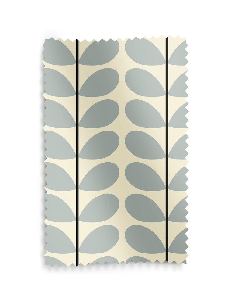 Orla Kiely Blue 100% Cotton Two Colour Stem Made To Measure Roman Blind - Image 6 of 6