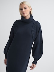 Florere Knitted Blouson Sleeve Shrug - Image 3 of 6