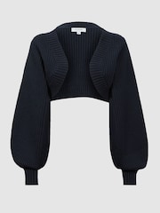 Florere Knitted Blouson Sleeve Shrug - Image 5 of 6
