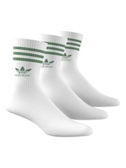 adidas Originals Dove White Mid Cut Crew Socks 3 Pack - Image 1 of 9