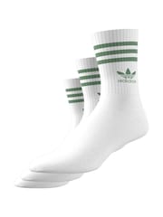 adidas Originals Dove White Mid Cut Crew Socks 3 Pack - Image 8 of 9