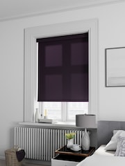 Blueberry Purple Chevvie Made To Measure Roller Blind - Image 2 of 5