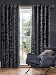 Cortinas com ilhós forrados Ashley Wilde Jovan - Imagem 1 de 1