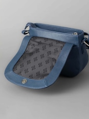 Lakeland Leather Blue Alston Leather Saddle Bag - Image 4 of 7