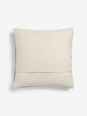 French Connection Natural Sundial Woven Wool Cushion - Image 3 of 4