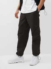 Black Parachute Trousers - Image 4 of 11