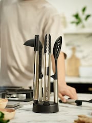 Joseph Joseph Silver Elevate Fusion 5pc Silicone Set with Stand - Image 1 of 1
