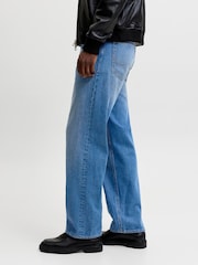 JACK & JONES Mid Blue Alex Baggy Fit Jeans - Image 2 of 5