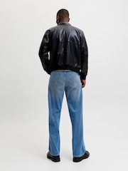 JACK & JONES Mid Blue Alex Baggy Fit Jeans - Image 4 of 5