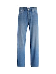 JACK & JONES Mid Blue Alex Baggy Fit Jeans - Image 8 of 9