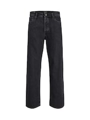 JACK & JONES Black Ted Straight Loose Fit Jeans - Image 4 of 7
