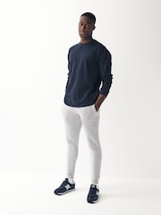 Schwarz - Jogginghose aus Baumwollmischung mit Bündchen - Bild 2 von 7