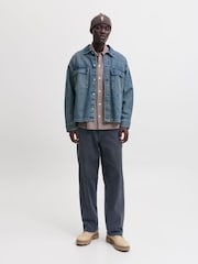 JACK & JONES Black Alex Baggy Fit Carpetner Jeans - Image 3 of 11