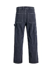 JACK & JONES Black Alex Baggy Fit Carpetner Jeans - Image 8 of 11