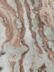 Barker and Stonehouse Brown Cresta Marble Top Console Table - Image 7 of 7