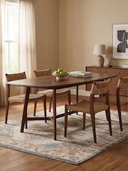 Barker and Stonehouse Brown Cresta 180cm Dining Table - Image 1 of 7