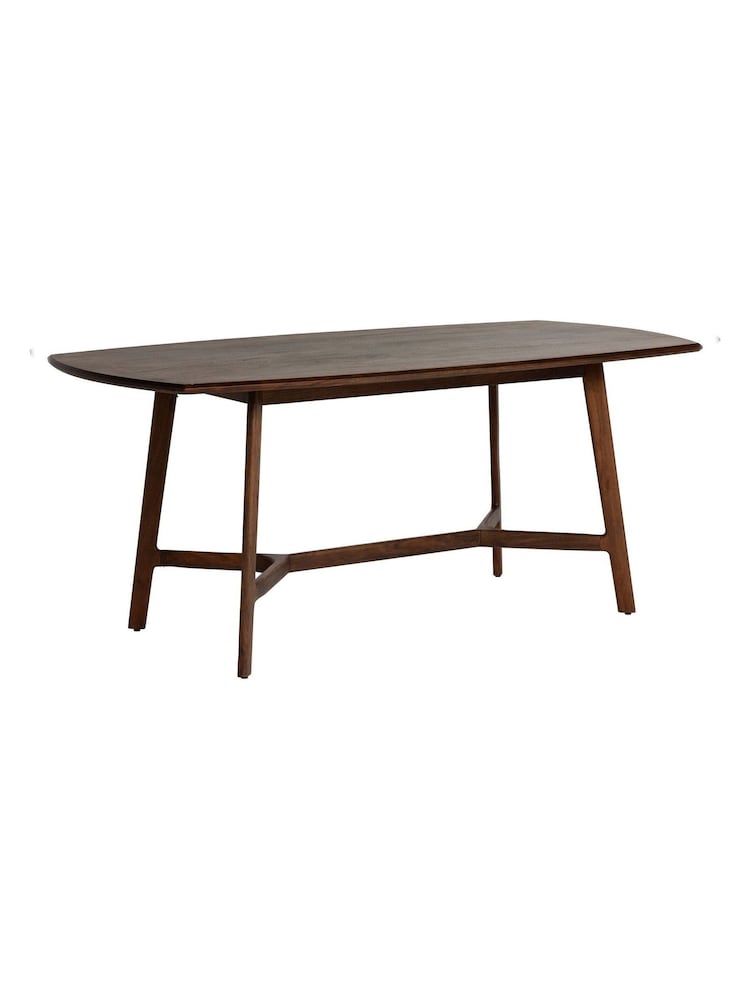 Barker and Stonehouse Brown Cresta 180cm Dining Table - Image 2 of 7