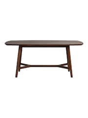 Barker and Stonehouse Brown Cresta 180cm Dining Table - Image 3 of 7