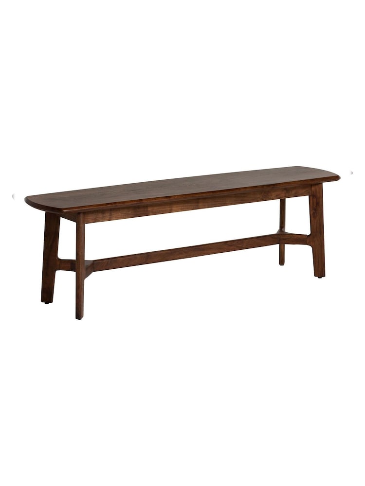 Barker and Stonehouse Brown Cresta 130cm Acacia Wood Dining Bench - Image 2 of 7