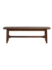 Barker and Stonehouse Brown Cresta 130cm Acacia Wood Dining Bench - Image 3 of 7