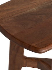 Barker and Stonehouse Brown Cresta 130cm Acacia Wood Dining Bench - Image 6 of 7
