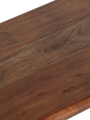 Barker and Stonehouse Brown Cresta 130cm Acacia Wood Dining Bench - Image 7 of 7