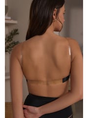 Black Clear Back Smoothing Strapless Bra A-E - Image 3 of 6