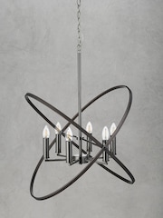 Searchlight Pewter Eternity 6 Light Ceiling Light - Image 2 of 3