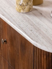 Barker and Stonehouse Brown Tasso 6 Drawer Marble Top Chest - Image 3 of 12