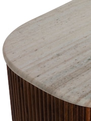 Barker and Stonehouse Brown Tasso 6 Drawer Marble Top Chest - Image 7 of 12