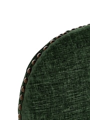 Barker and Stonehouse Green and Light Oak Gable Fabric Dining Chair With Legs - Image 7 of 10