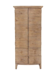 Barker and Stonehouse Brown Lewes 2 Door 4 Drawer Small Wardrobe - Image 3 of 9