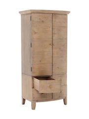 Barker and Stonehouse Brown Lewes 2 Door 4 Drawer Small Wardrobe - Image 6 of 9