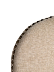 Barker and Stonehouse Beige and Light Oak Gable Fabric Dining Chair With Legs - Image 8 of 10